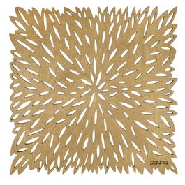 Hermia Pointy - Honey Juego de Salvamanteles de Madera (4 piezas)
